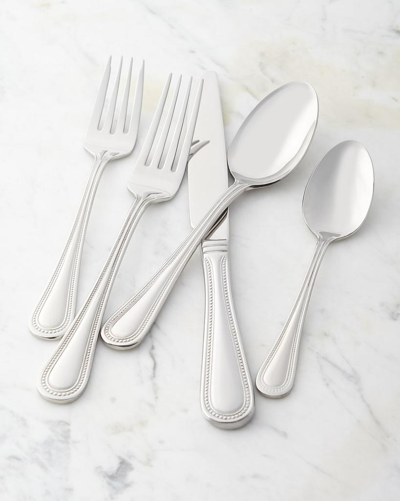 Wallace Silversmiths Euro Beads 65-Piece Flatware Service