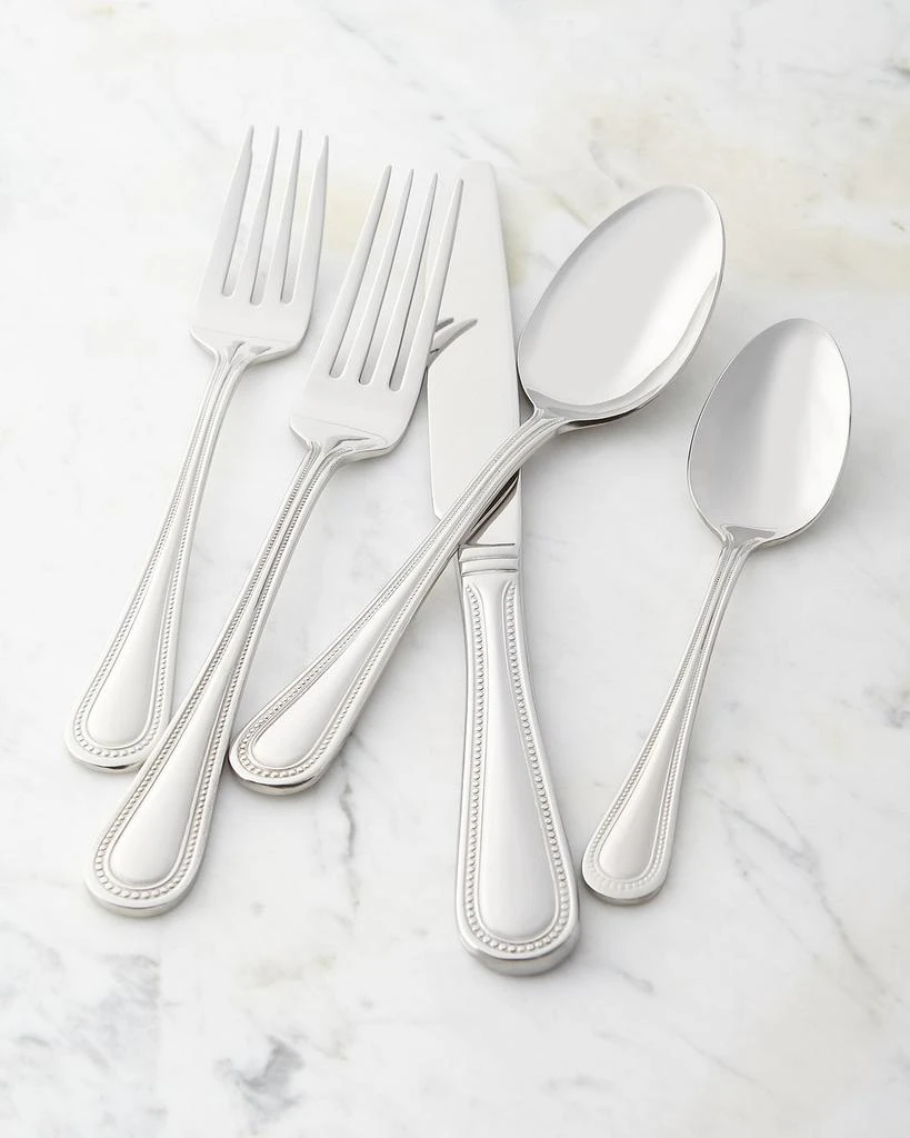 Wallace Silversmiths Euro Beads 65-Piece Flatware Service 1