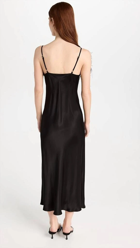 Sleeper Sleeper - Boheme Midi Slip Dress With Ostrich Feathers 3