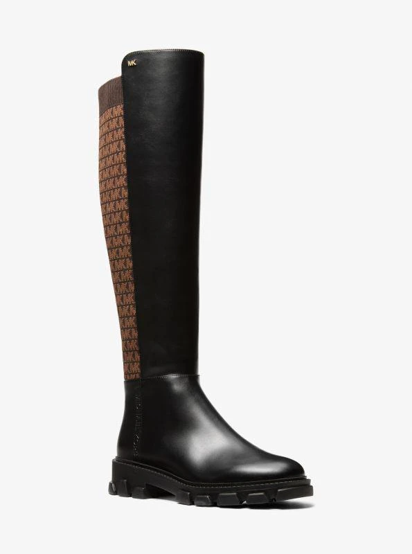 Michael Kors Ridley Logo Stretch Knit Boot