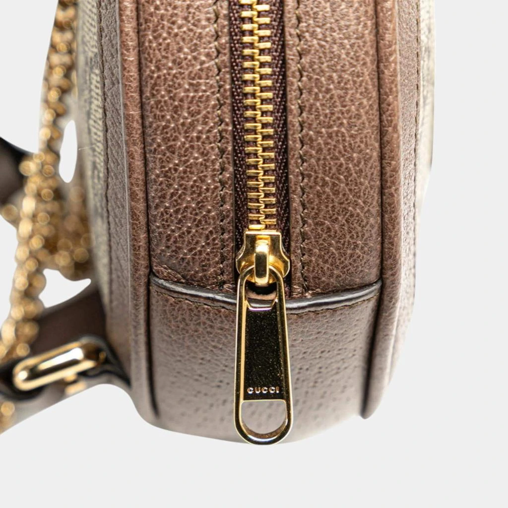 Shop Gucci Beige Brown PVC Leather GG Supreme Ophidia Sherry  display picture 1