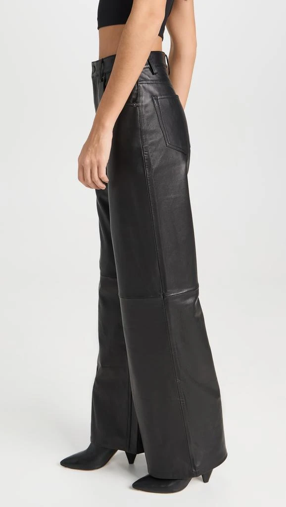 Reformation Veda Kennedy Wide Leg Leather Pants 3
