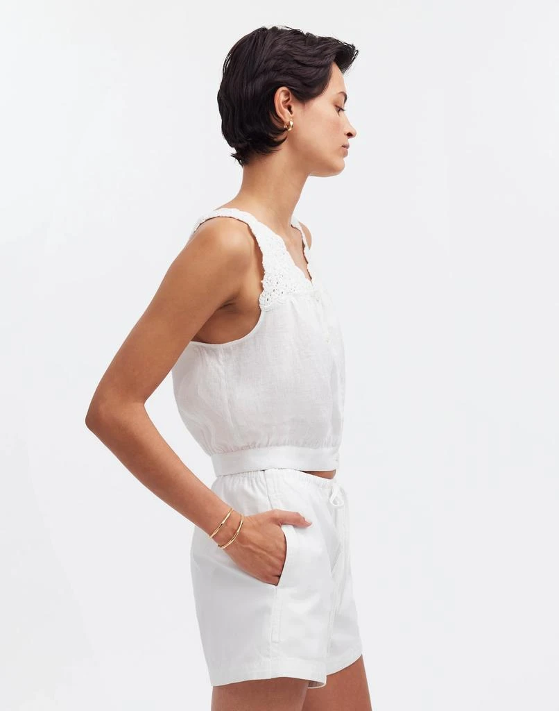 Madewell Embroidered V-Neck Bubble Top 3