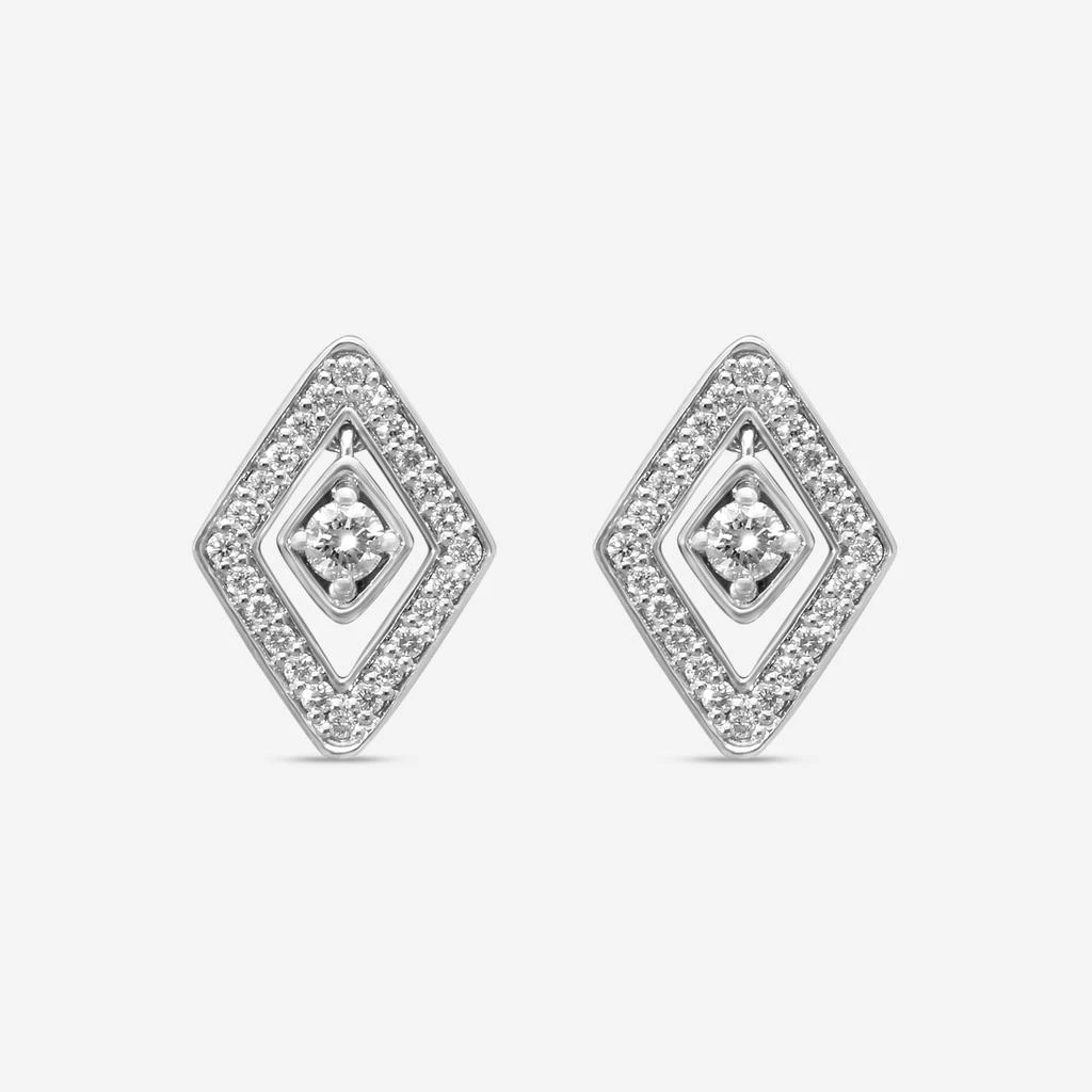 Roberto Coin Roberto Coin 18K White Gold Diamond Stud Earrings 111481AWERX0-copy