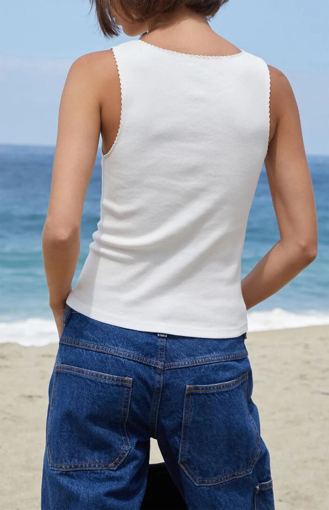 John Galt White Vicki Tank Top 3