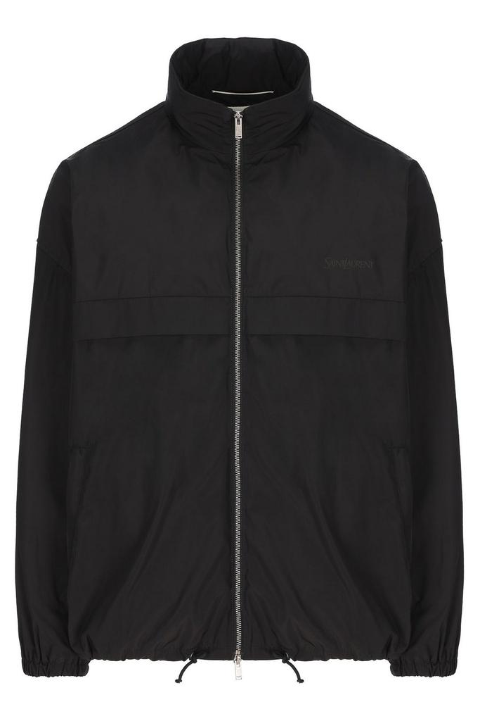 Shop Saint Laurent Zip-Up High Neck Blouson on Sale at