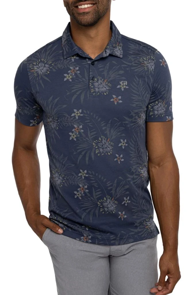 Travis Mathew Calmer Waters Floral Piqué Polo 1