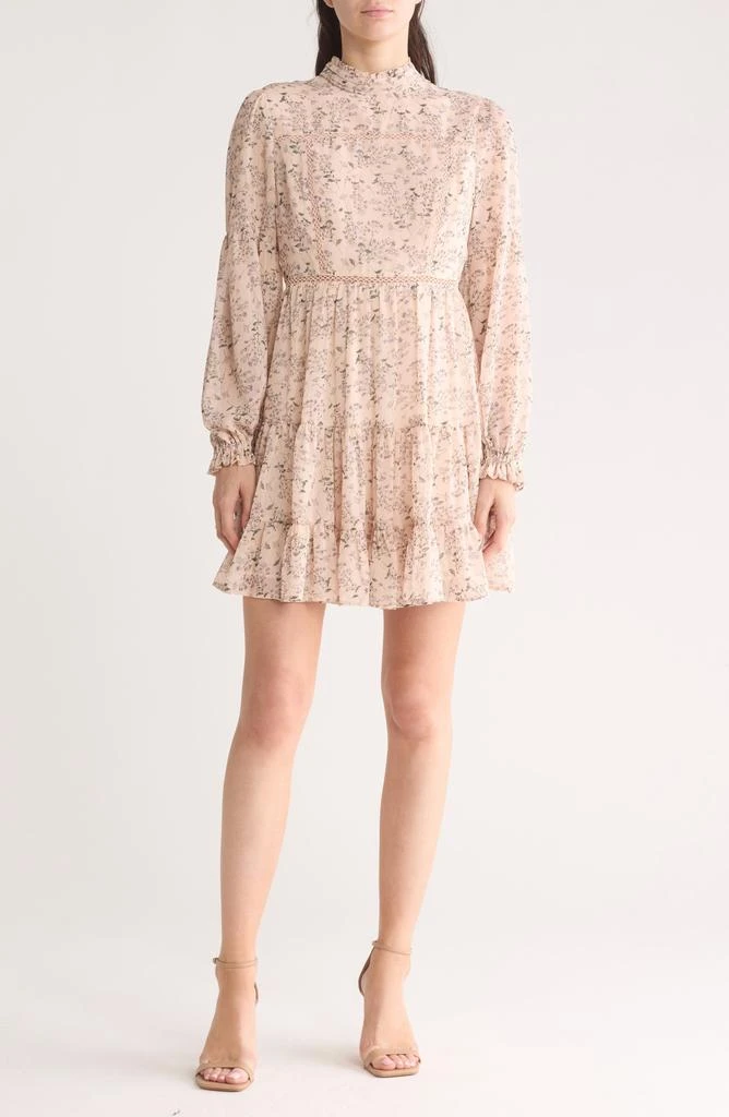 Lush Floral Long Sleeve Dress 1