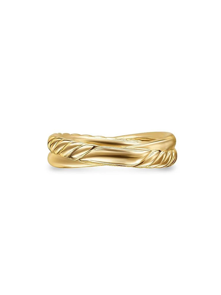 David Yurman Crossover Two Row Ring in 18K Yellow Gold 5