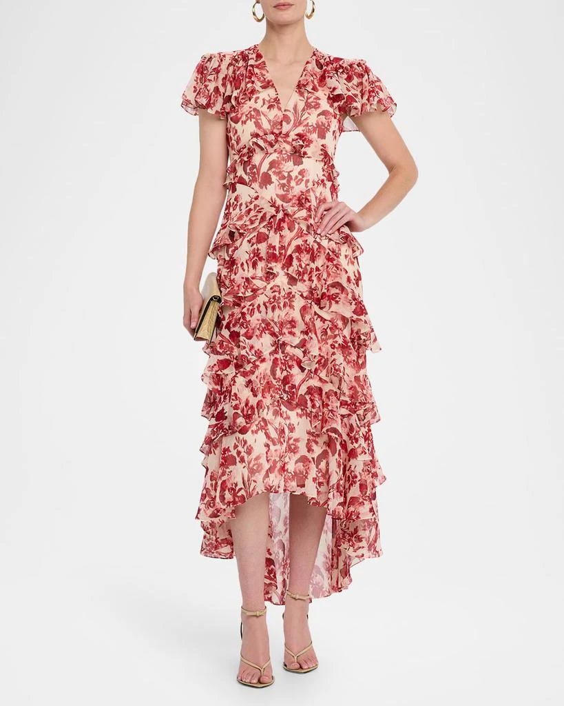 Cinq a Sept Tatum Floral Ruffled Maxi Dress 2