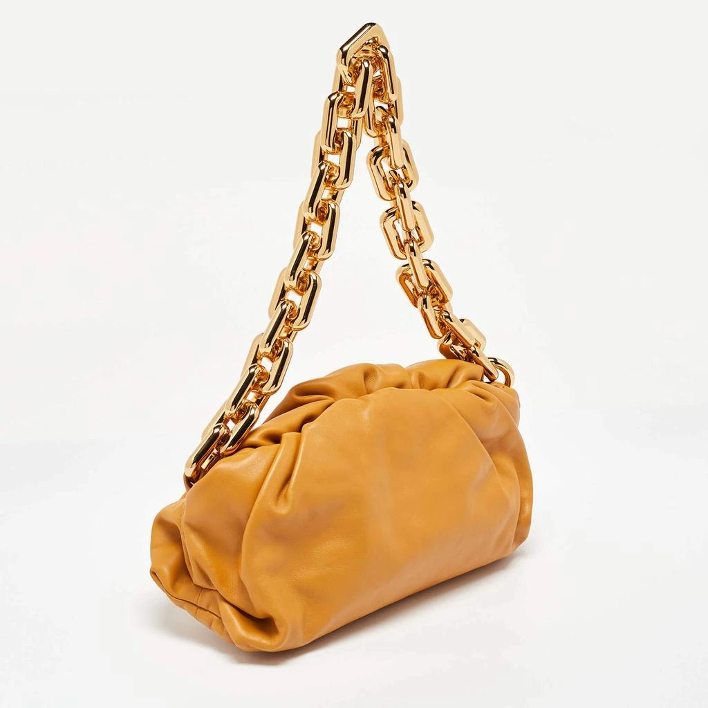 Bottega Veneta Bottega Veneta Mustard Leather Chain Pouch 3