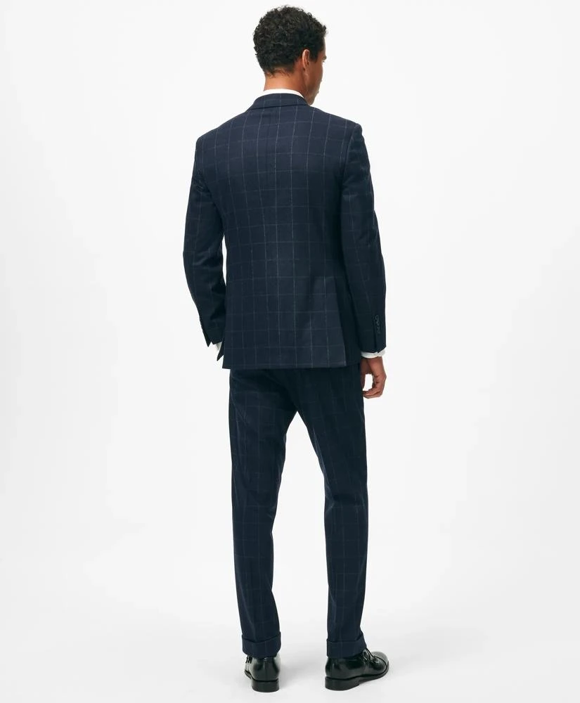 Brooks Brothers Classic Fit Wool Cashmere Flannel Windowpane 1818 Suit 3