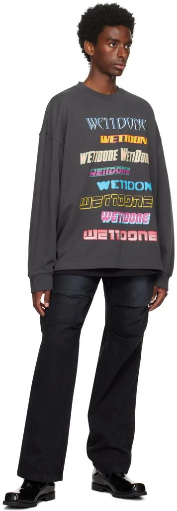 We11done Gray Graphic Sweatshirt 4