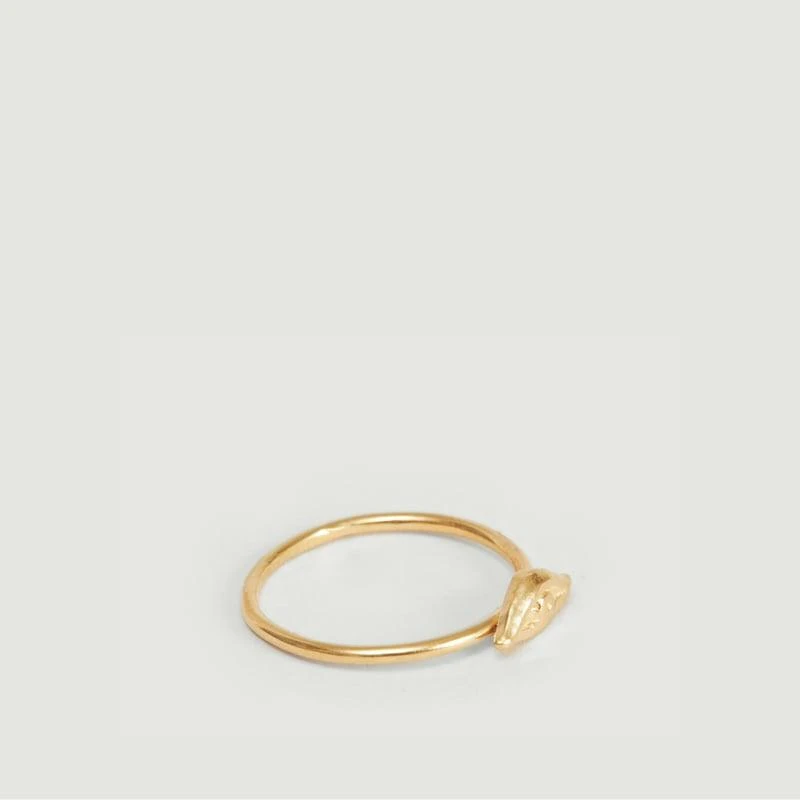 MONSIEUR Izza Small eye pattern yellow vermeil ring Vermeil jaune MONSIEUR 2