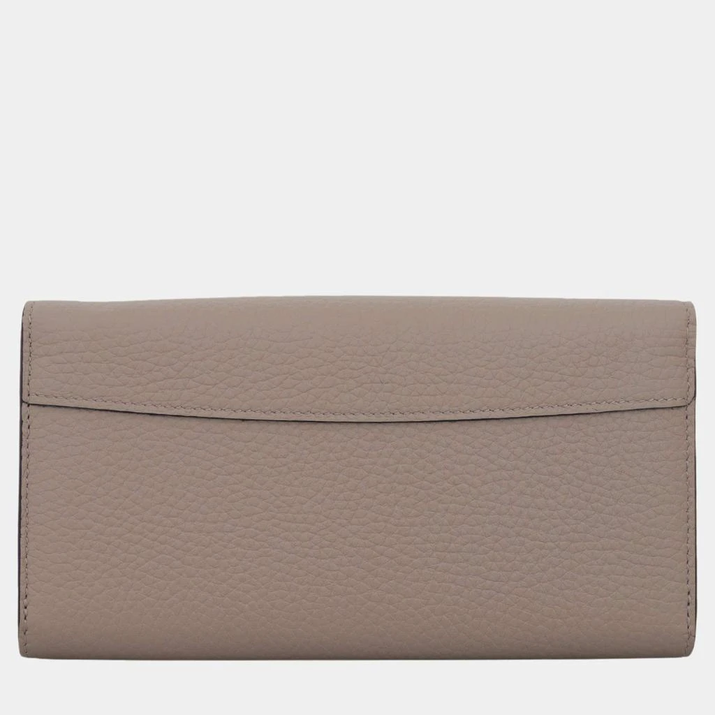 Louis Vuitton Louis Vuitton Taupe Leather Capucines Wallet  3