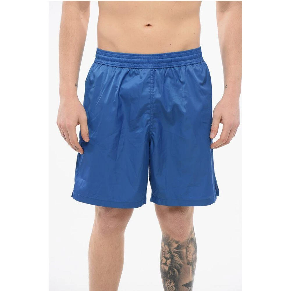 Off-White Off- Solid Color ARROW SURFER Swim Shorts with Printed Men's Logo 1