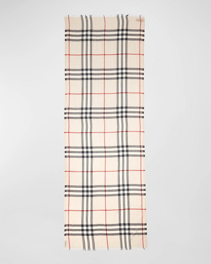 Burberry Giant Check Gauze Scarf 1