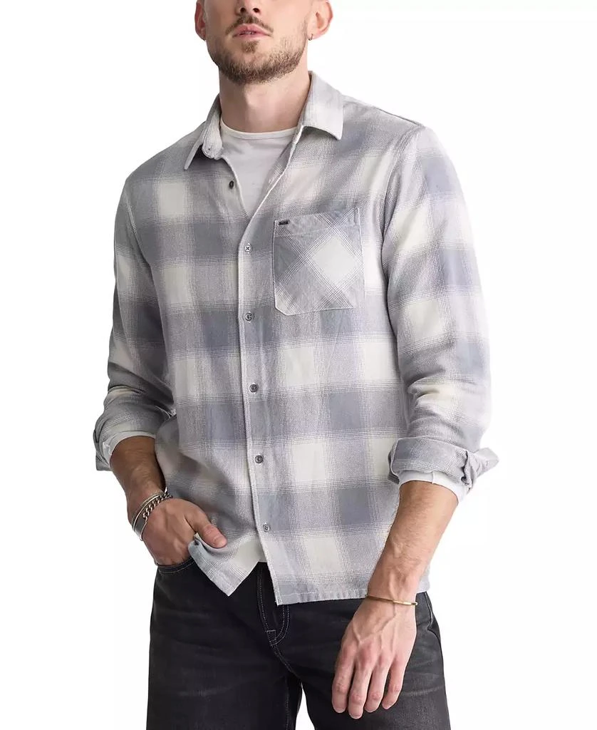 BUFFALO David Bitton Men's Sinclair Long Sleeve Plaid Flannel Button-Front Shirt 1
