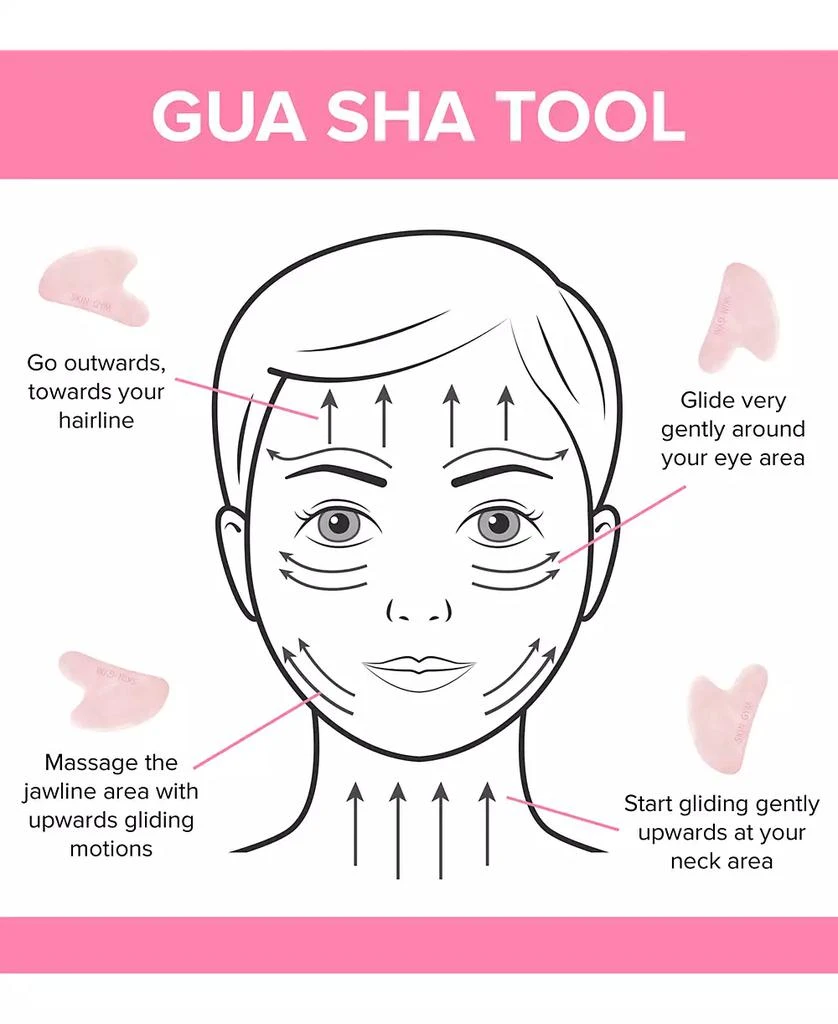 Skin Gym Rose Gua Sha Crystal Beauty Tool 4