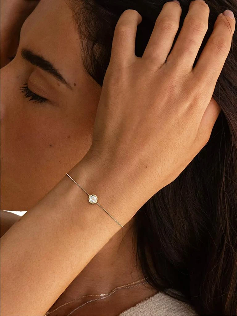 VRAI Bezel Essentials 14K Gold & 0.50 TCW Lab-Grown Diamond Brilliant Round Solitaire Bracelet 4