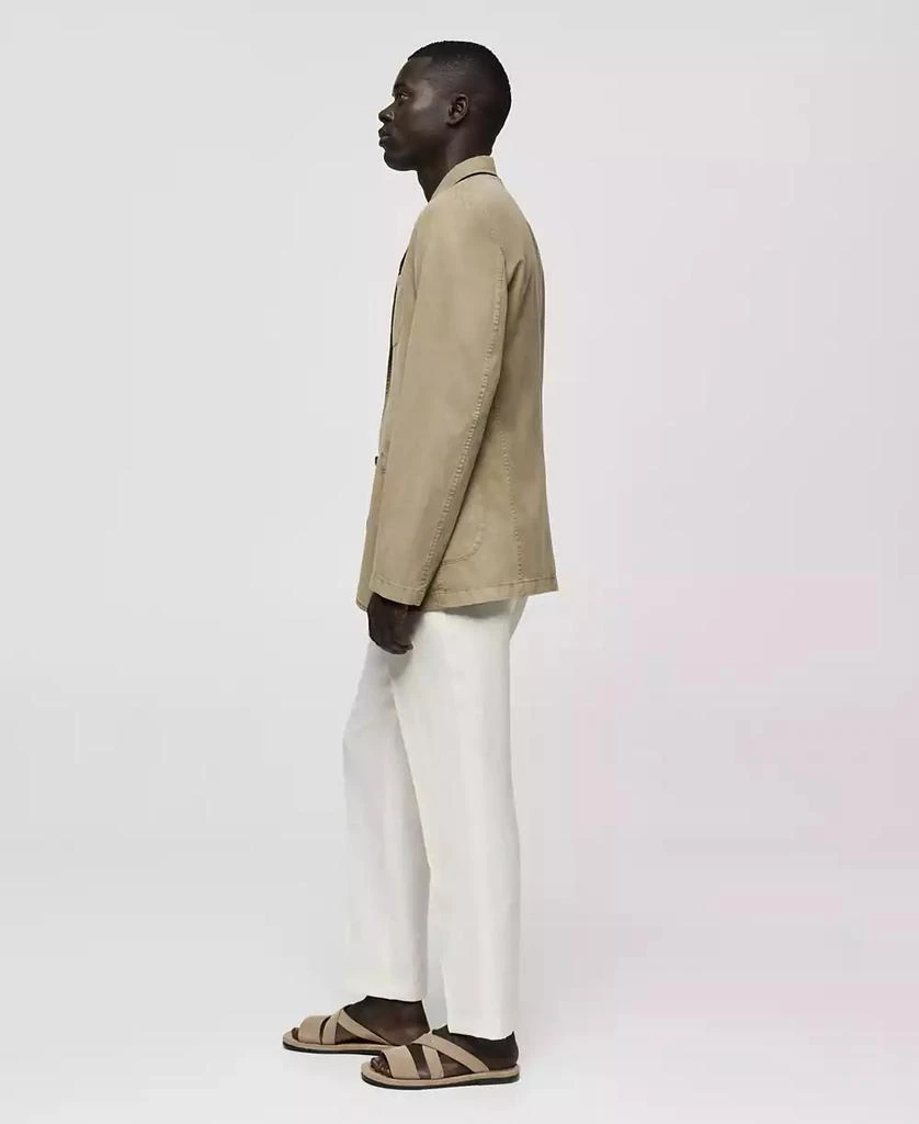 Mango Men's Slim-Fit Linen-Blend Blazer 3