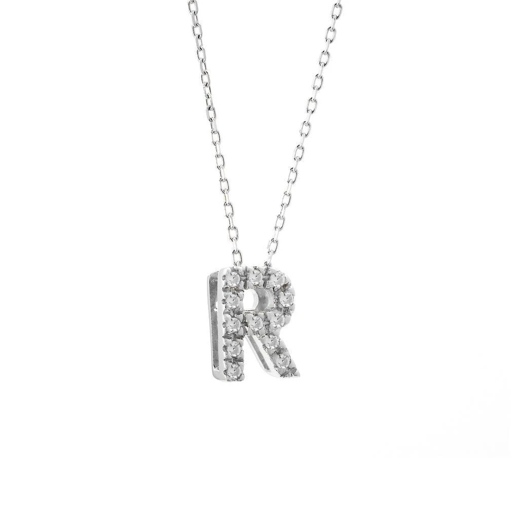 Monary Diamond Intiial Necklace (14kw) 1