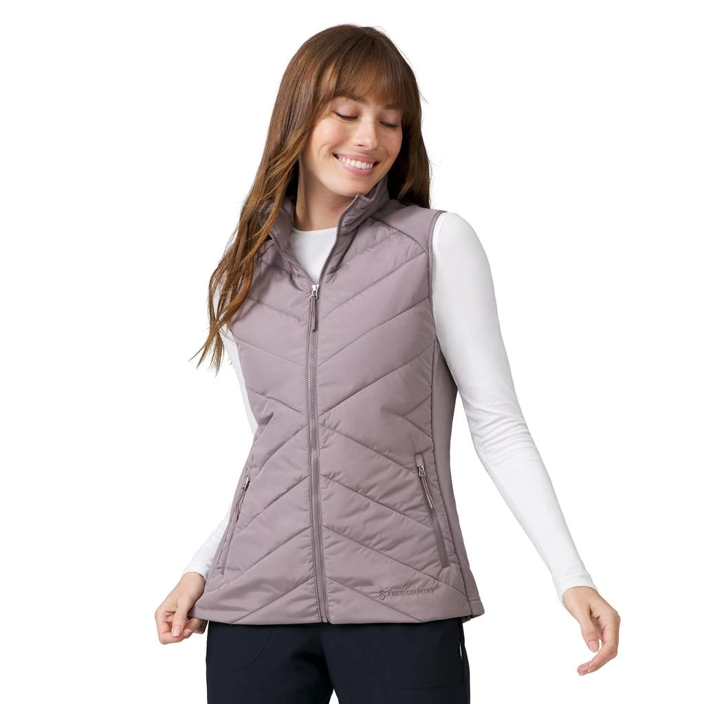 Free Country Women's Quilted Hybrid Vest 2