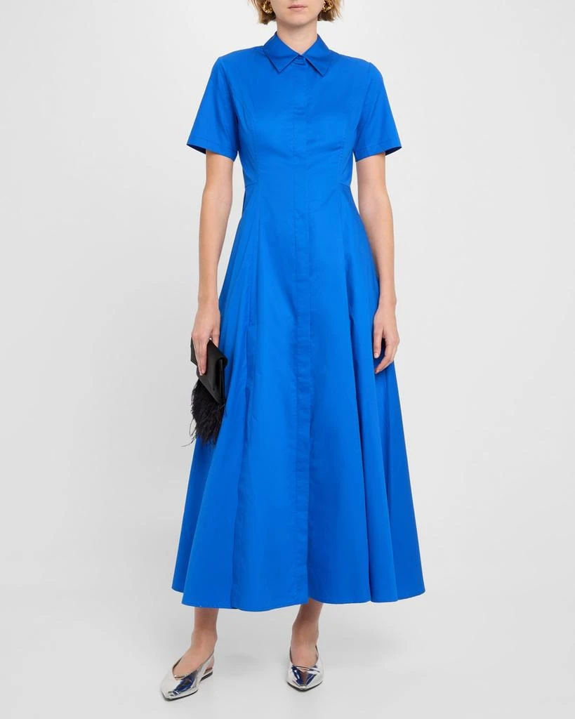 Evi Grintela Nicole Side-Slit Cotton Maxi Shirtdress 4