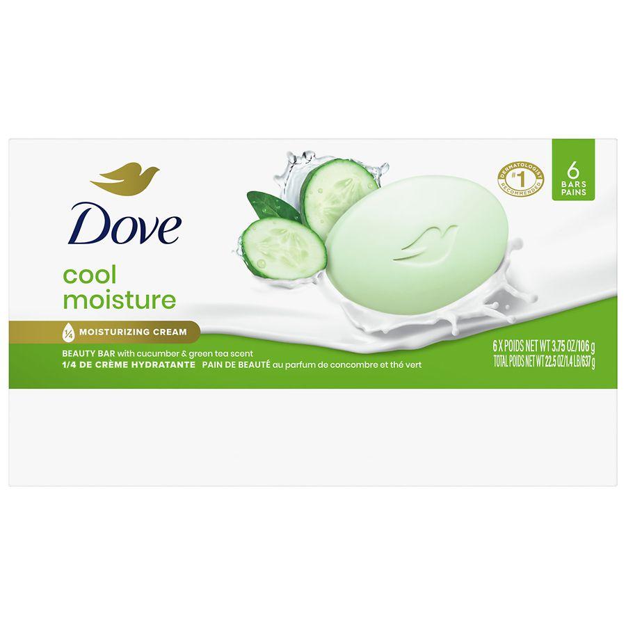 Dove Beauty Bar Soap Cool Moisture Cucumber and Green Tea
