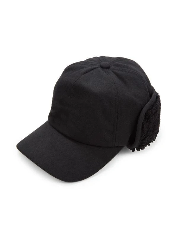 UGG Faux Fur Trim Baseball Cap 1