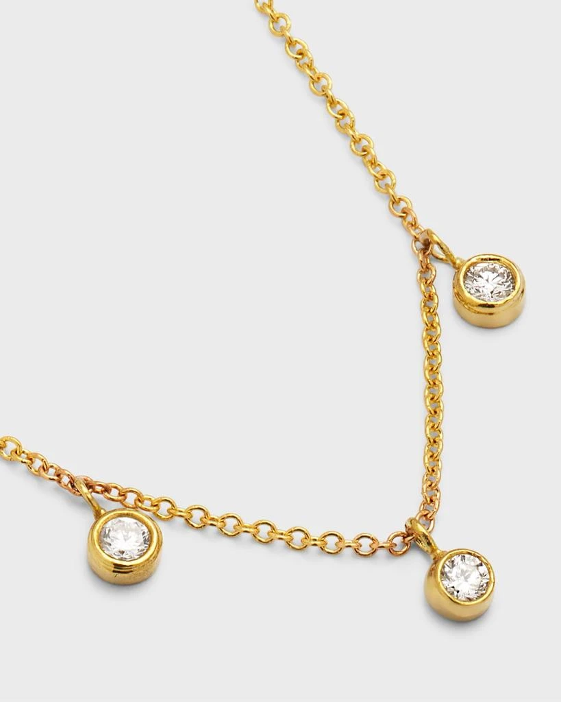Jennifer Meyer Mini 3-Bezel Dangle Necklace 3