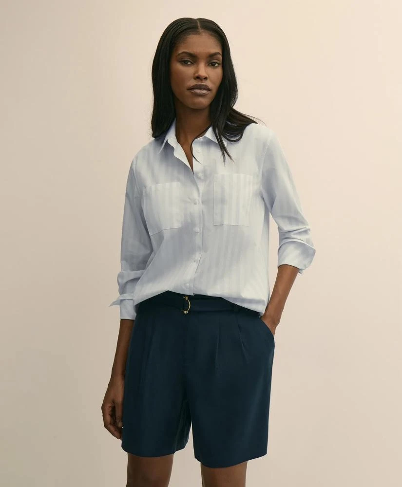 Brooks Brothers Relaxed Cotton Striped Shirt
