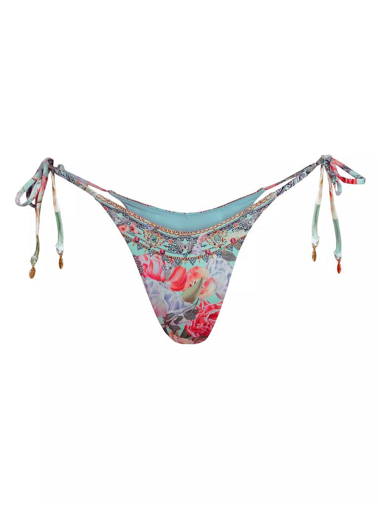 Camilla Floral Side-Tie Bikini Bottoms