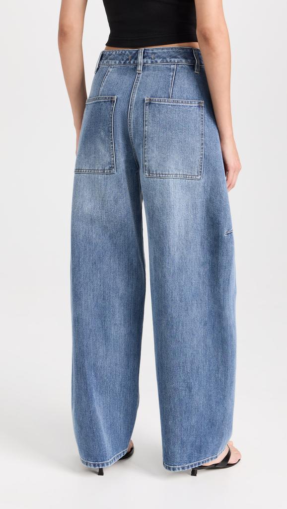 Tibi Classic Wash Denim Sid Jeans