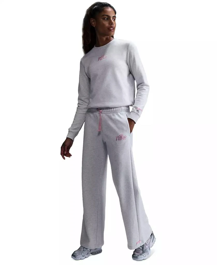 NIKE Women's Club Bow-Trim Sweatpants 1