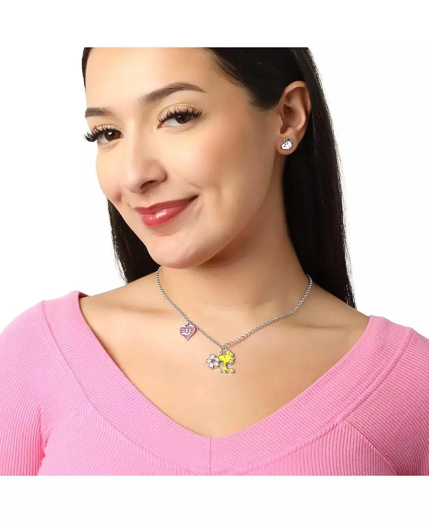 Peanuts Snoopy Woodstock BFF 2 Piece Necklace Set 16" Officially Licensed 3