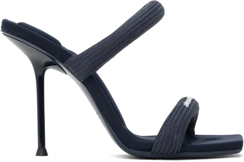 Alexander Wang Navy Julie 105mm Nylon Tubular Heeled Sandals 1