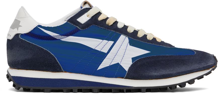 Golden Goose Blue & Navy Marathon Sneakers