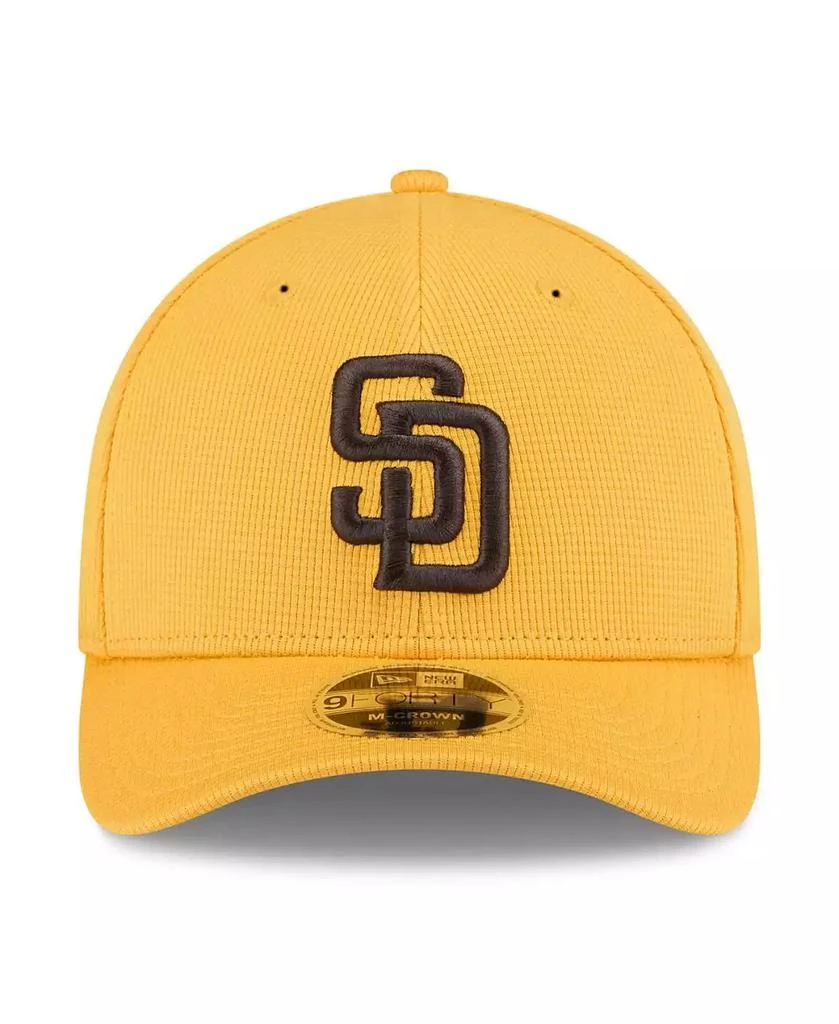 New Era Men's Gold San Diego Padres 2025 Spring Training 9FORTY Adjustable Hat 5