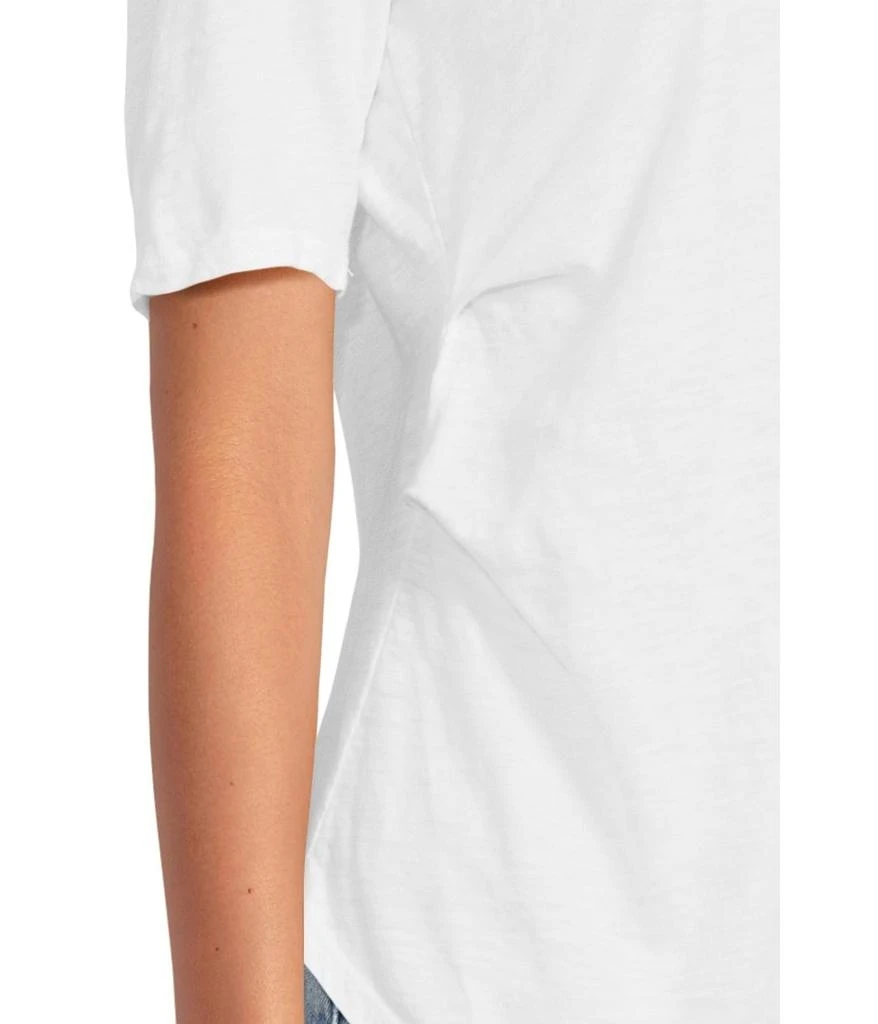 Mod-o-doc Half Sleeve Side Pleats Asymmetric Hem Top 4