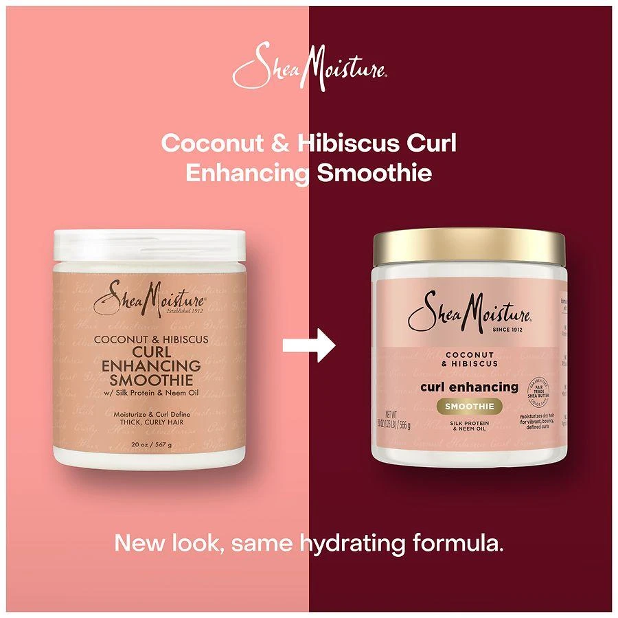 SheaMoisture Curl Enhancing Smoothie Hair Cream, Coconut and Hibiscus 4