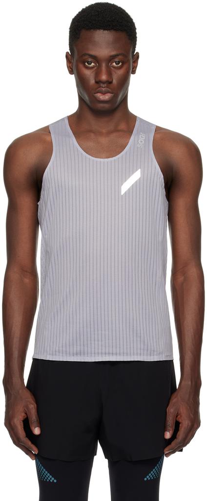 Soar Running Gray Race Tank Top