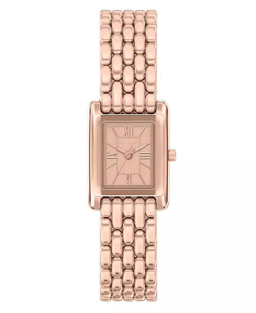 Michael Kors Women's Essex Three-Hand Rose Gold-Tone Stainless Steel Watch, 20mm