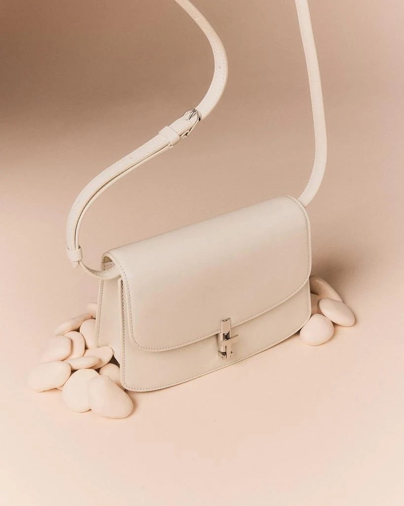 THE ROW Sofia 10.00 Crossbody in Smooth Kidskin Leather with Silver Hardware 2