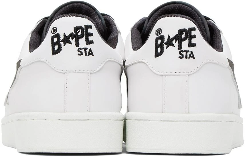 Bape White & Black Skull Sta Sneakers 2