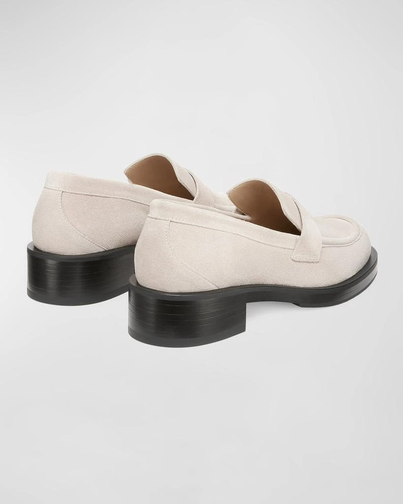 Stuart Weitzman Palmer Suede Penny Loafers 7