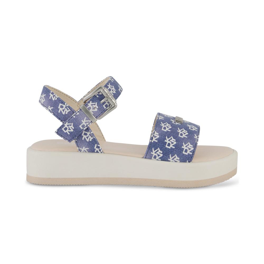 DKNY Little & Big Girls Lottie Brea Logo Platform Sandals
