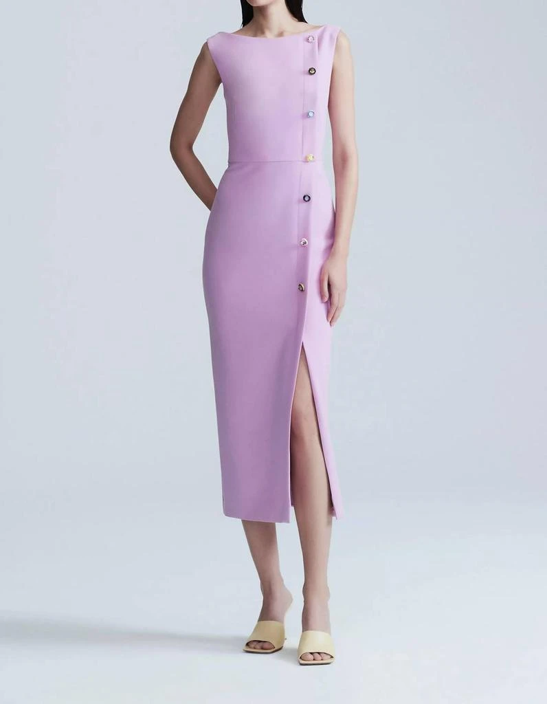 strapless open back dress Free People Adella Lace Maxi Dress in Purple