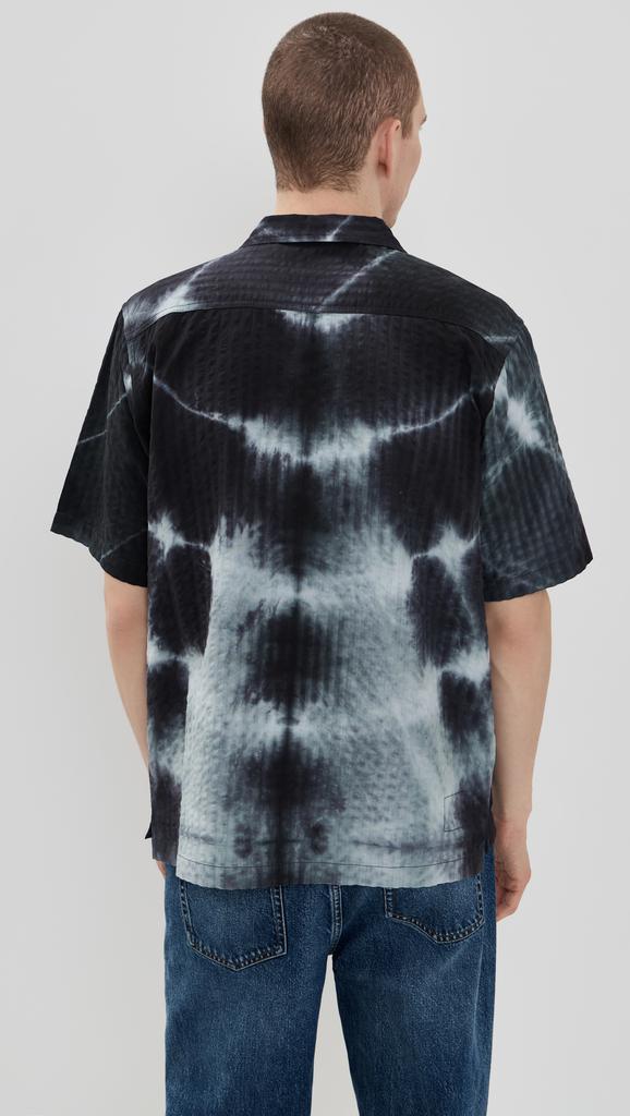Universal Works Tie Dye Seersucker Camp Shirt
