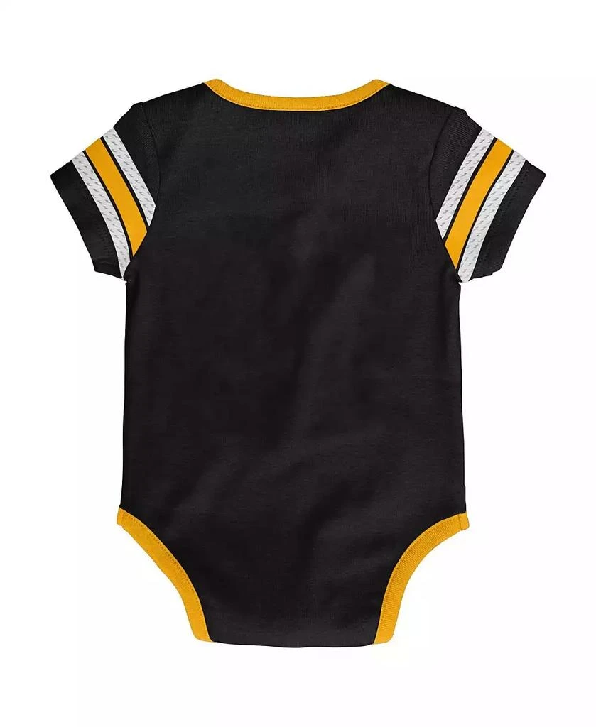 Outerstuff Baby Boys and Girls Black Boston Bruins Hockey Jersey Bodysuit 3